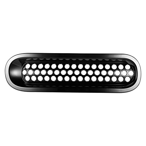 Hooke Road Black Jk Grill Inserts Front Grille Mesh Cover Guard For Jeep Jk Wrangler 2007-2015 #TOP5