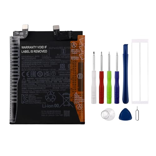 Swark Batería de repuesto BM59 de 4900 mAh compatible con Xiaomi 11T 21081111RG con juego de herramientas