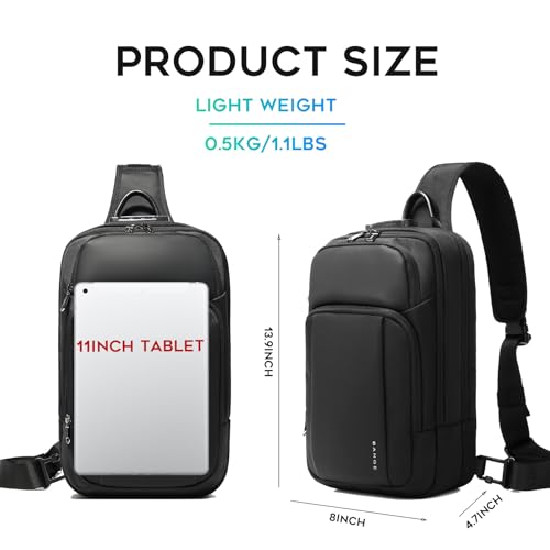 Image of BANGE Anti Theft Sling Bag, Casual Daypack Backpacks