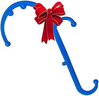 LiBa Back and Neck Massager - Blue - for Trigger Point Fibromyalgia Pain Relief and Self Massage Hook Cane Therapy