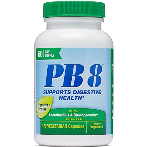Nutrition Now Pb 8 Pro-Biotic Acidophilus For Life - 120 Vegetarian Capsules each (Value Pack of 8)