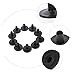 Abaodam 3sets Drum Mute Pads Cymbal Sleeves for Drum Kits Cymbal Protection Sleeve Plastic Set 10pcs*3
