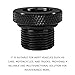 QQWD Thread Adapters and Rubber Washer, Durable Steel 1/2x28 to 3/4x16 Thread Protector, Oil Filter Adapter Replace for Broken Fittings, Essential Transmission adapte Accessories for Car, Truck, SUV