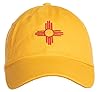 Ann Arbor T-shirt Co. New Mexico State Flag Hat - New Mexican Pride NM, Low Profile Baseball Dad Cap for Men & Women - (Yellow) #1