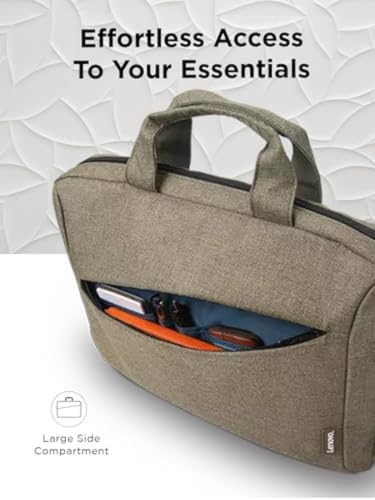 Image of Lenovo Laptop Bag T210, Messenger Shoulder Bag for Laptop or Tablet, Sleek, Durable & Water-Repellent Fabric