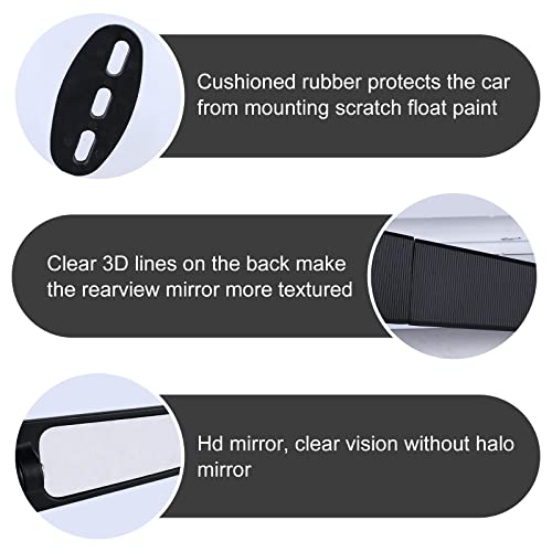 Modified Motorcycle Side Wind Mirror: 1 Pair Adjustable Rotating Motorcycle Wing Mirrors, Wide Viewing Angle Motorcycle Mirror, For Ninja 250 300 H2 H4, 400, 650 #TOP2