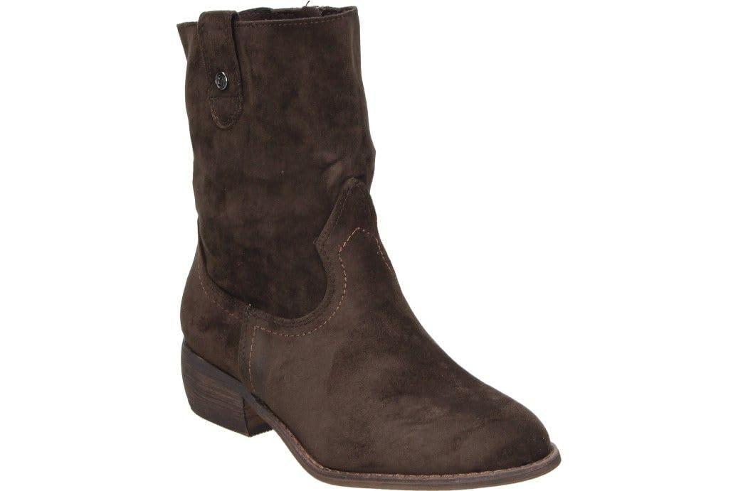 Buonarotti | Botines Camperos Mujer – Botines Planos – Botín Cowboy con Cremallera Lateral – Estilosos – Cómodos y Versátiles – Moda – Modelo 2A-1496