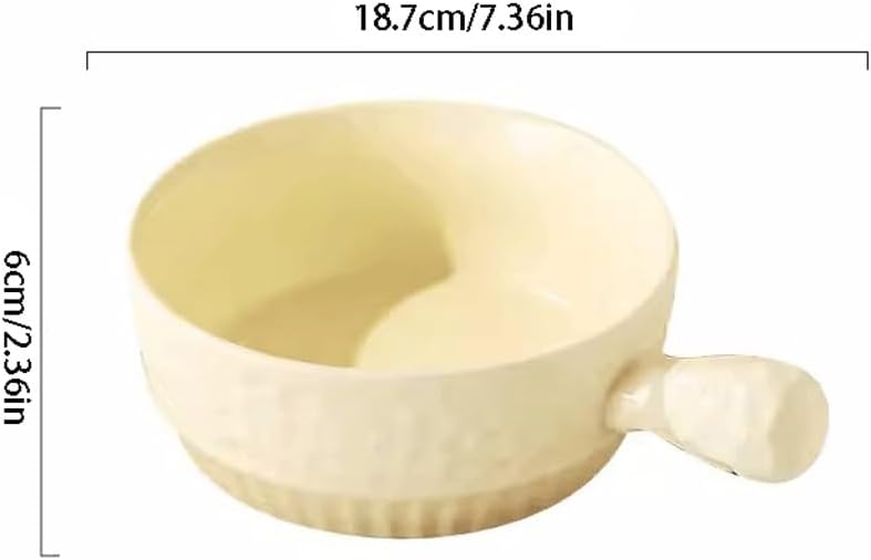 キッチン用品 サラダボウル ラーメン セラミック ハンドル付き