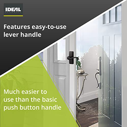 Ideal Security Door Lever For Storm And Screen Doors, Black (2-Piece Set) #TOP5