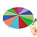 KITANDOVE Play Parachute Rainbow Umbrella Outdoor Activity Parachute for Kindergarten Early Education Group Exercise Party Games Colors