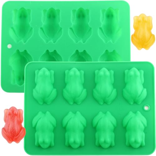 YIMINGMOLD 8 Cavity Passover Frog Silicone Candy Molds Set Of 2