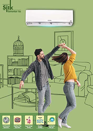 Image of Onida 2 Ton 5 Star Hot and Cold Inverter Split System AC (IR245SLK, Plastic Copper, White)