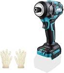 1800 in-lbs Cordless Impact Driver 1/4 HEX Compatible with Makita 18v Battery, 200N.M(148 ft-lbs) Brushless Motor, New Impact Drill with 4 Modes Speed& LED Light (Battery Not Included)