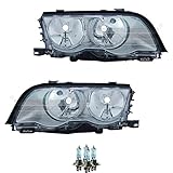 Scheinwerfer links Scheinwerfer Set rechts & links titan H7/H7 für 3er Touring E46 inkl. Lampen