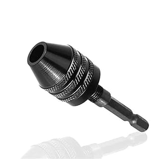 Bestgle Mandrino Autoserrante 1/4" 0.3-6.5mm Esagonale con Gambo da 6 mm Punta Convertitore di Chuck con Codolo Esagonale per Adattatore Trapano Avvitatore Elettrico