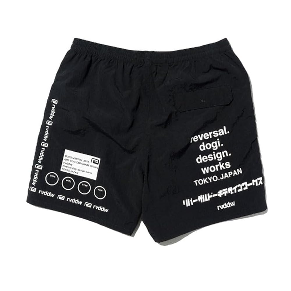 Amazon | [リバーサル] rv25ss504 MULTI LOGO NYLON SHORTS