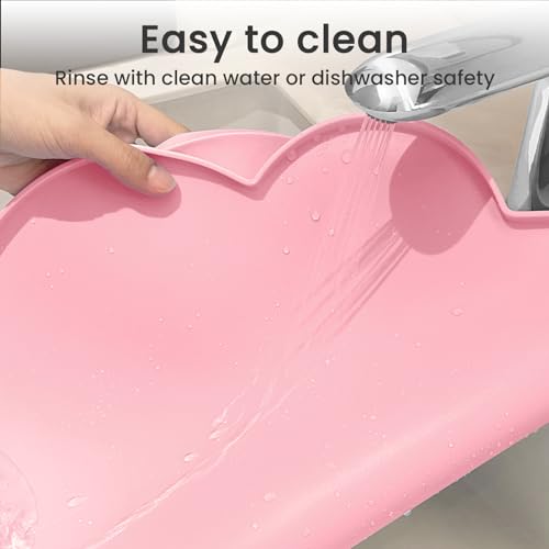 Ptlom Tapete de Silicone para Alimentação de Animais de Estimação para Cães E Gatos, Jogo Americano