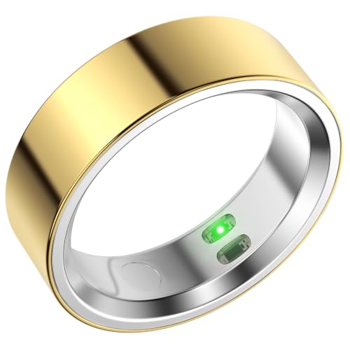 RQZ Smart Ring Health Fitness Tracker for Men and Women,Gold Size 7 - image 1