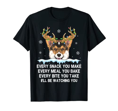 Welsh Corgi Every Snack You Make Light Snow Renne T-Shirt
