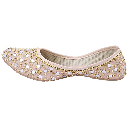 Image of Vihan Creation Synthetic Stripped Bellies for Girls and Women for Casual Wear And Formal Semi Formal Occasional Alluring Women Juttis Sandal Chappals for Girls | Women Flat Stylish | Woments Butterfly Fashion Jutti | Women Loafers | Bellies Aand Mojris for Women14
