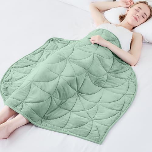 Weighted Lap Blanket 7 lbs for Adults Sage Green