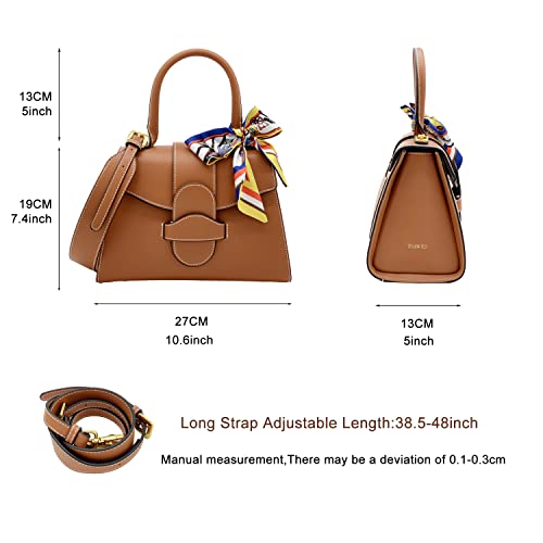 Tsawes Crossbody Shoulder Bags For Women Crocodile Satchel Handbag (Brown) #TOP2