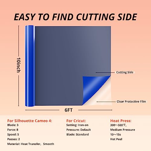 image for HTVRONT Puff Vinyl Heat Transfer - 10