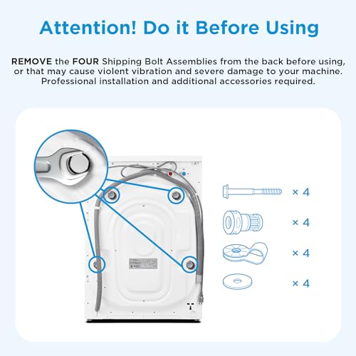 Midea MLH25N7BWW Compact Front-Load Machine, 24 Inch Energy & Space-Saving Washer thumb #1