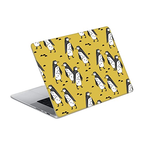 Autocollant Vinyle Peau MacBook Pro 14 A2442 Andrea Lauren Pingouins Jaunes Oiseaux résistant