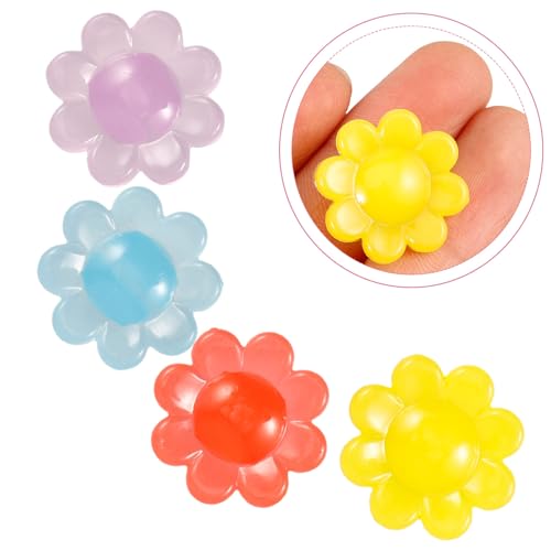 HANABASS 30pcs Bicycle Spoke Beads Flower Shaped Bicycle Wheel Spokes Plastic Clip Bead Wheel Wires Decorations Kids Bike Accessories for for Kids Girls - Thumbnail 6