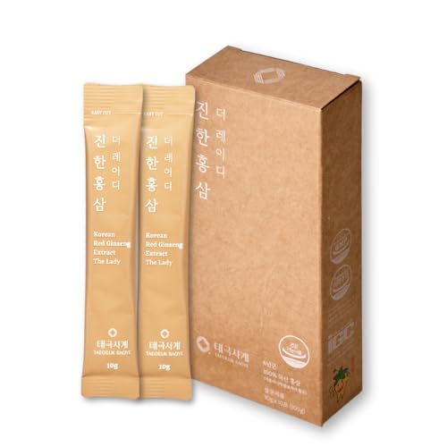Deep Red Ginseng – The Lady: Embrace Your Vitality | 10 Packets (1 Set) | Korean Red Ginseng Extract for Women | Daily Energy, Hormonal Balance, Immunity & Beauty Support | Made in Korea