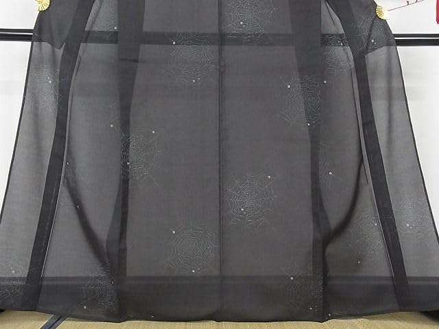 平和屋着物＊夏物　小紋　蜘蛛の巣　洗える着物　AABF6850jd 平和屋着物＊夏物 小紋 蜘蛛の巣 洗える着物 AABF6850jd : 平和屋