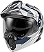FLY Racing Adult Odyssey Summit Helmet (Navy/Grey/White, Large) ECE/DOT FMVSS 218 approved