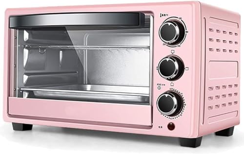 LABLADUO Horno Tostador Eléctrico, Mini Horno 23 L, Horno Eléctrico 1300 W Temperatura Ajustable 70-250 ℃ y Temporizador de 60 Minutos con 3 Funciones de Calentamiento for Hornear Cocinar Parrilla