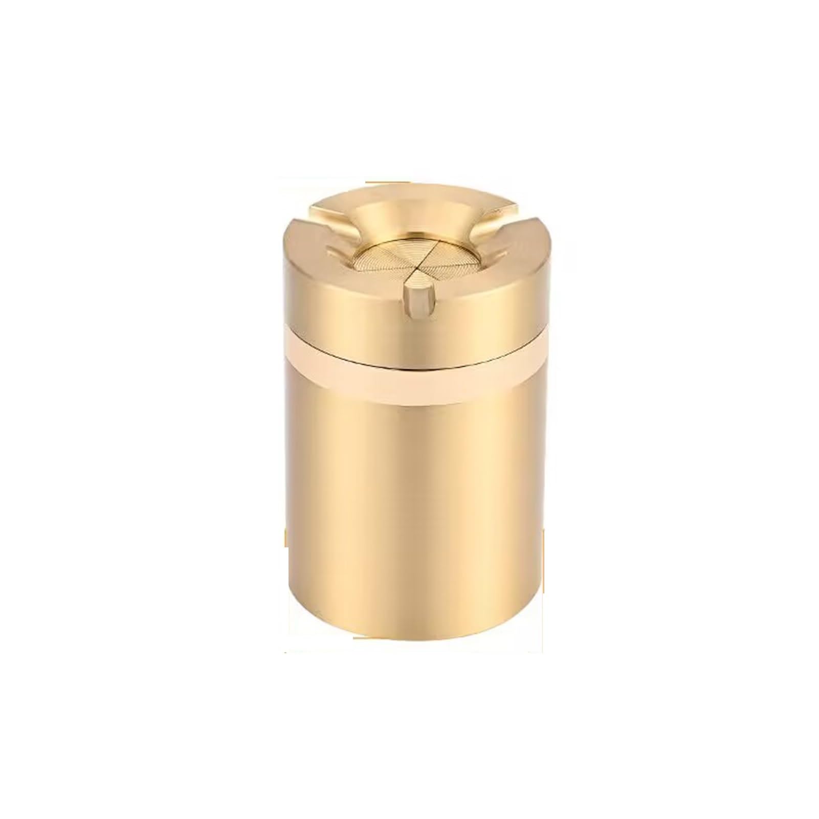 Posacenere per auto in acciaio inox con coperchio Twist-Lock, resistente alle alte temperature, design a prova di caduta, per interni e veicoli