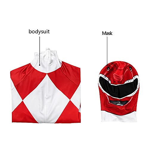 Yakogy Spandex Onesie Kids Pretend Play Halloween Jumpsuit Cosplay Costume Superhero Bodysuit Zentai,Red Xs #TOP6