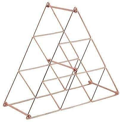 Soporte para 9 botellas diseño geométrico matte brass miniatura 2