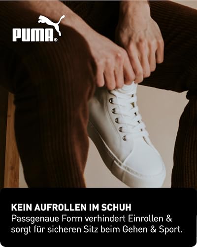 PUMA Sneaker Socken Unisex 5 Paar – kurze Sportsocken, atmungsaktiv, bequem, für Damen und Herren- 35-38, schwarz -