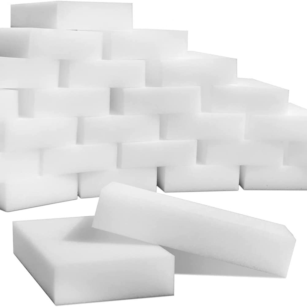 Esponjas de limpieza, paquete de 100 almohadillas de espuma multifuncionales de alta calidad para la limpieza de platos y el hogar, duraderas y absorbentes, fáciles de usar