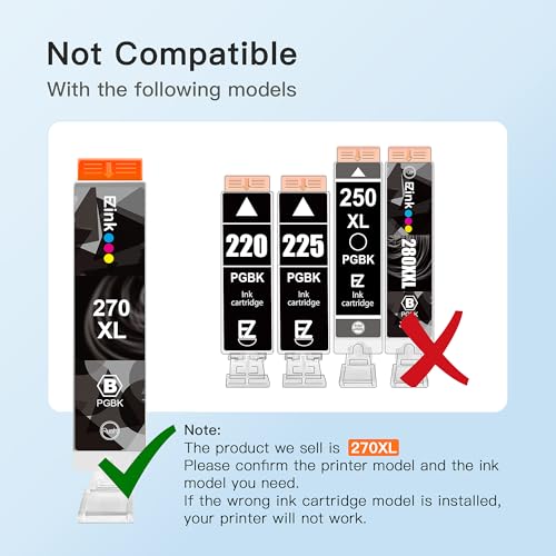 Image of E-Z Ink Compatible Ink Cartridge Replacement for Canon CLI-271XL CLI 271 XL Compatible with PIXMA TS8020 TS9020 MG7720 Printer (Gray, 3 Pack)