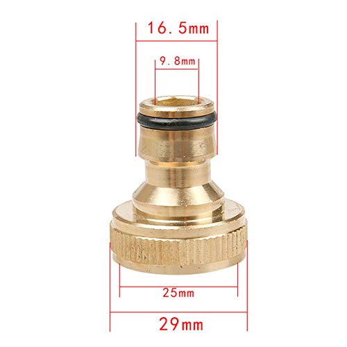 Connettori Rapidi Per Tubo Da Giardino In Ottone Massiccio – 2 Set Maschio+femmina, Filetto 3/4” GHT, 3 Anni Garanzia - 5