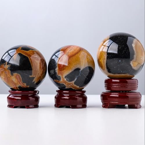 Sphère en tourmaline noire d'Océan 60mm | Cristal naturel de lithothérapie