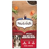 Nutrish Rachael Ray Adult Dry Dog Food Real Beef, Pea & Brown Rice Recipe, 5 lb. Bag