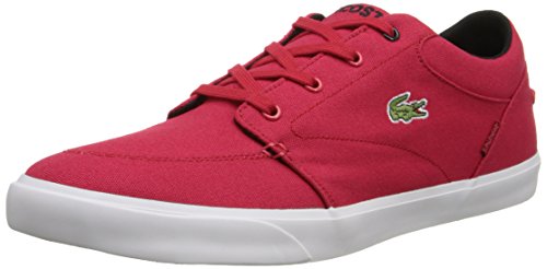 Lacoste Men's Grad Vulc Fashion Sneaker, Red/Black, 13 M US