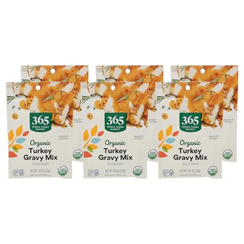 365 by Whole Foods Market, Gravy Mix Turkey Packet Organic, 0.85 Ounce (Pack of 6)