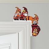 Fall Thanksgiving Gnomes Decor Door Frame Decor Door Topper Wooden Fall Gnomes Decorations for Home Wall