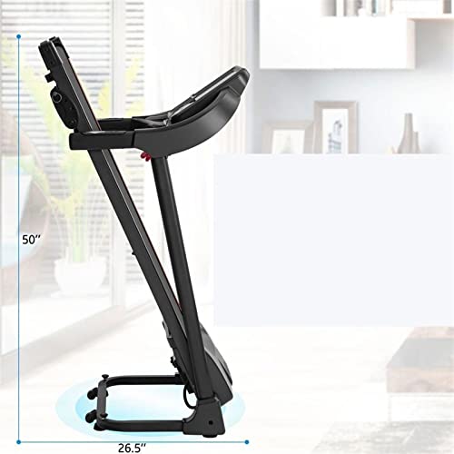 Image of Treadmill Compact Easy Folding Treadmill Motorized Running with Audio Speakers and Incline Adjuster