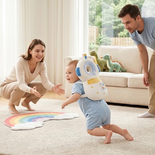 Protector de cabeza para caminar para bebés con cojín anticaídas de astronauta 3