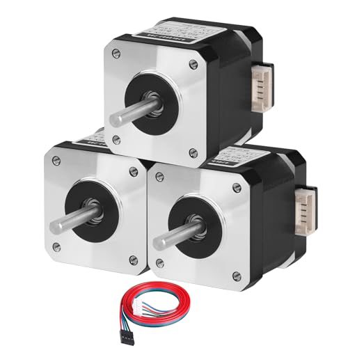 Moteur pas à pas Nema 17 bipolaire à couple élevé de 0.41Nm pour axe XYZ