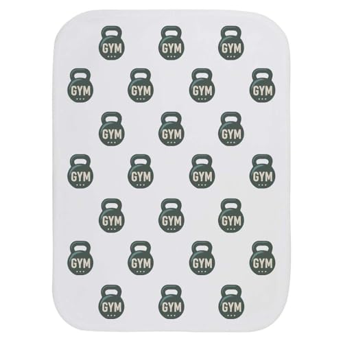 Azeeda 'Gym Weight Kettlebell' Baby Burp/Wash Cloth (BC00034499)